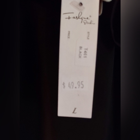 Nwt - Fashque Ruffle 3/4 Sleeve Tunic Top Size L. - Picture 3 of 6